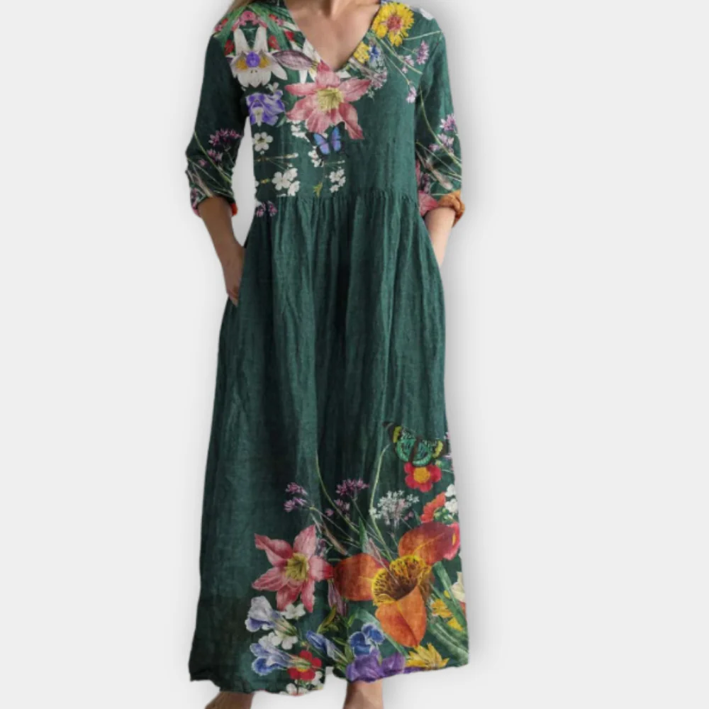 June | Everyday Elegance Floral Cotton Dress