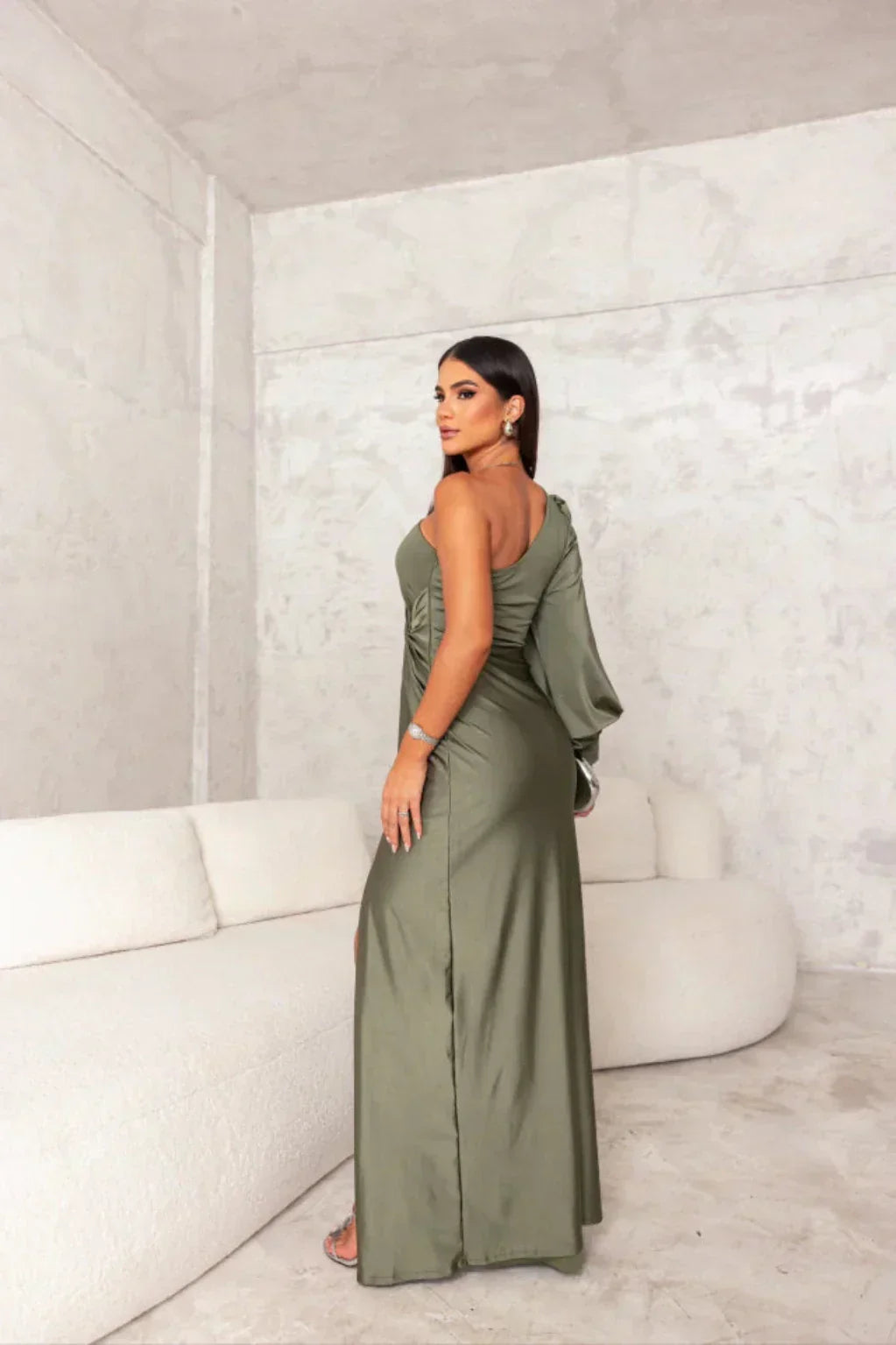 Alya | Satin One-Shoulder Dress