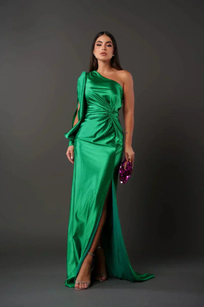 Alya | Satin One-Shoulder Dress