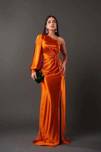Alya | Satin One-Shoulder Dress