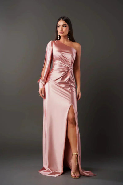 Alya | Satin One-Shoulder Dress