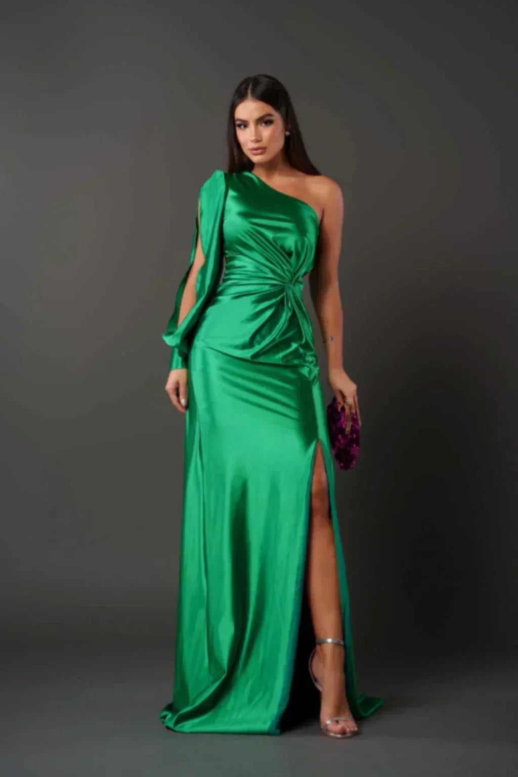 Alya | Satin One-Shoulder Dress