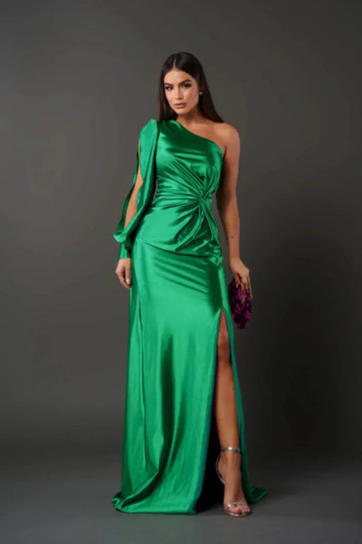 Alya | Satin One-Shoulder Dress