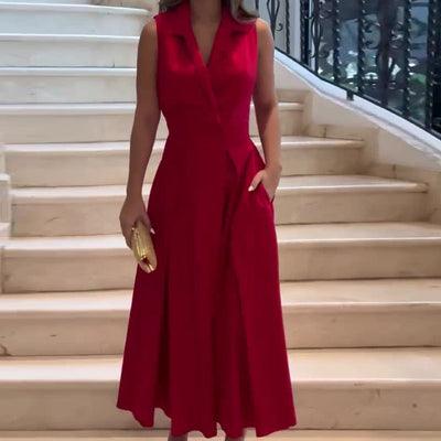 Amanda | V-neck Midi Dress