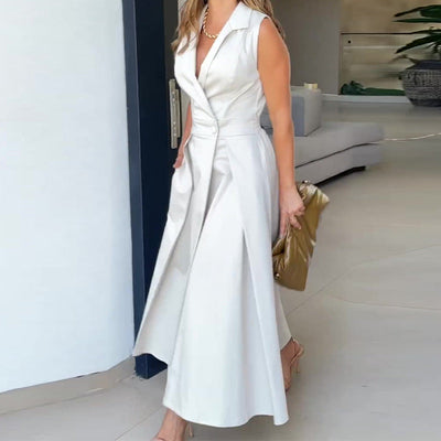 Amanda | V-neck Midi Dress