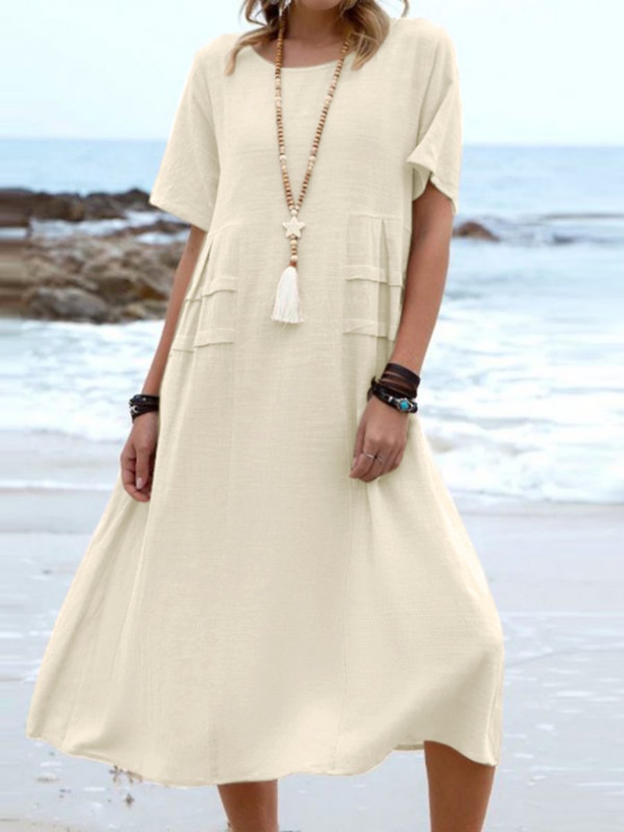 Ary | Loose Round Neck Dress