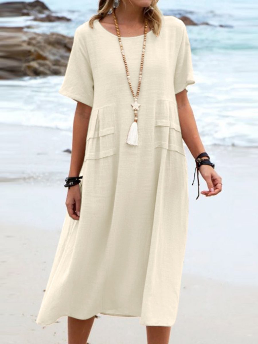 Ary | Loose Round Neck Dress