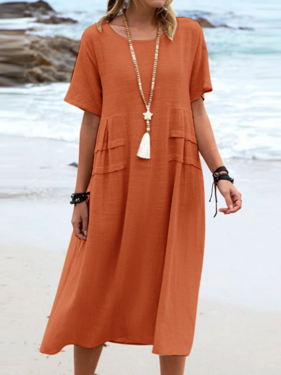 Ary | Loose Round Neck Dress