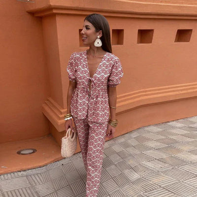 Delia | Elegant Two-Piece Summer Set