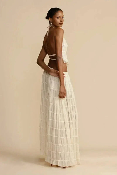 Ferina | Backless Pleated Set
