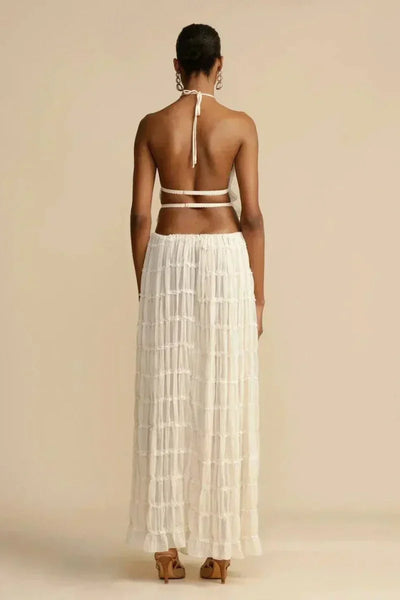Ferina | Backless Pleated Set