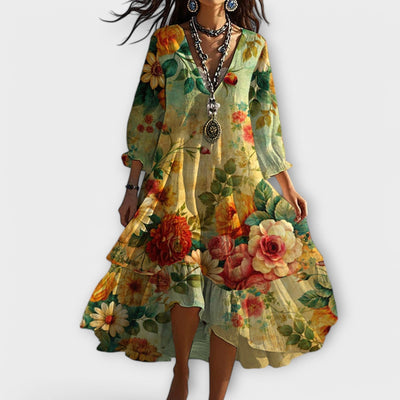 Ayla | Elegant Floral Print Dress