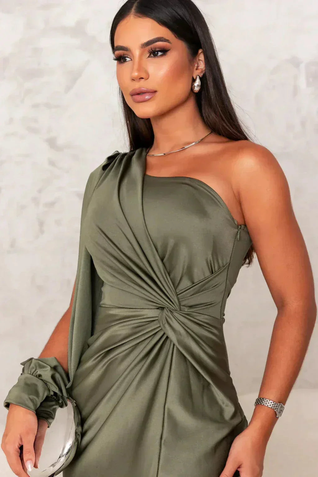 Alya | Satin One-Shoulder Dress
