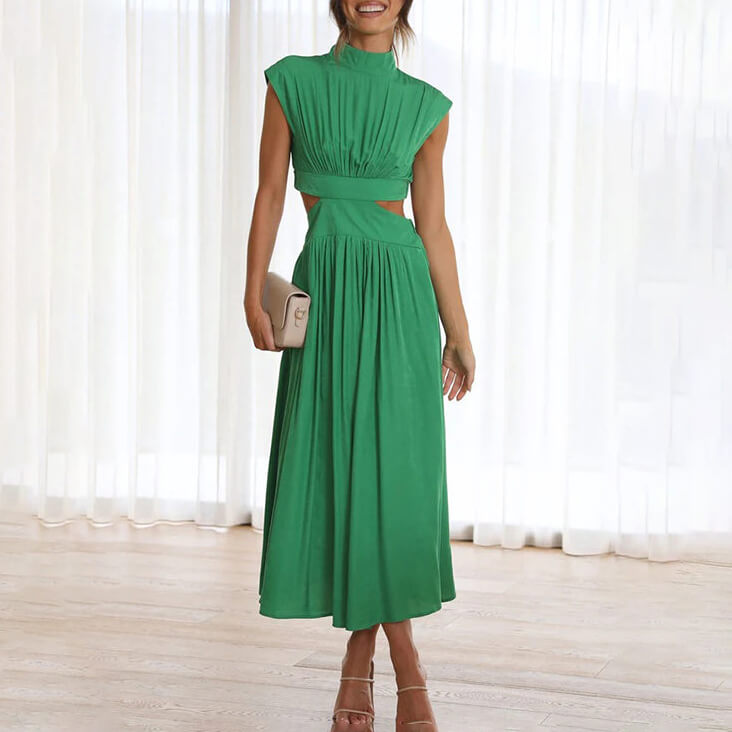 Emily | Elegant High Neck Dress