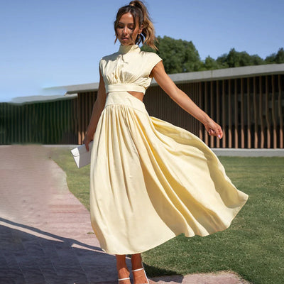 Emily | Elegant High Neck Dress