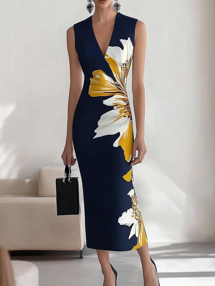 Selini | Elegant Floral Maxi Dress