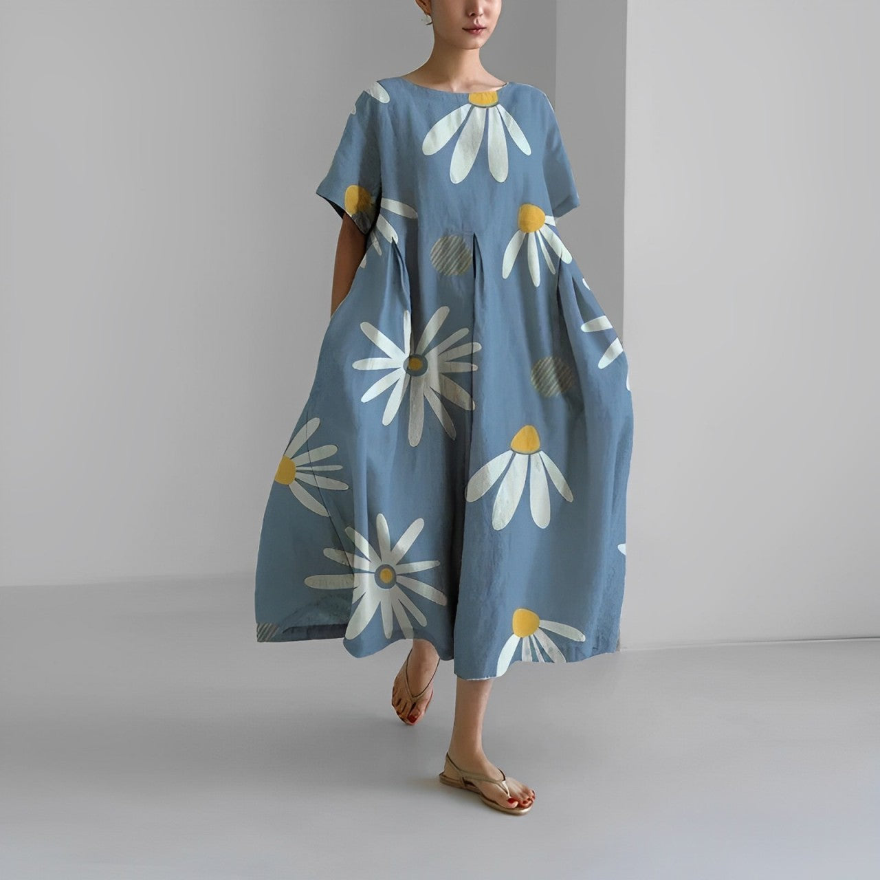Daisey | Retro Big Swing Loose Maxi Dress